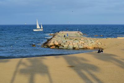 Scenic view of sea against sky