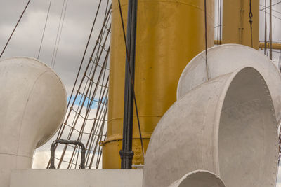 Low angle view of built structure against the sky