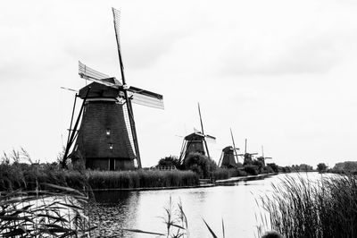 Traditional windmill against the sky