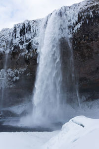 Scenic view of waterfall