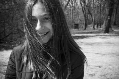 Portrait of a smiling young woman