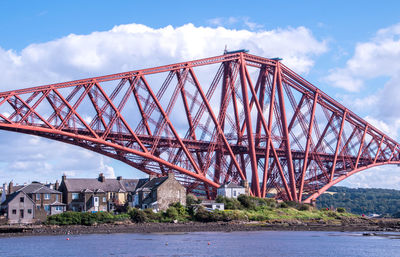 Low angle view of bridge over river