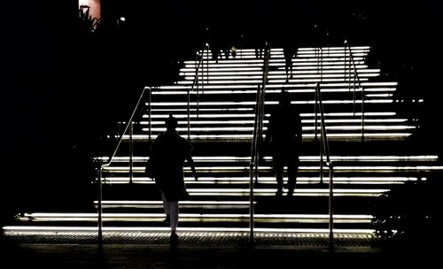 Staircase at night
