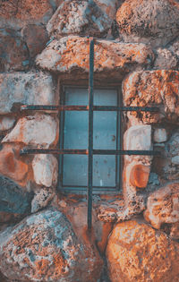 Weathered wall of old building