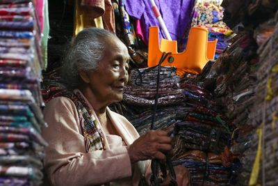Senior woman in indonesia