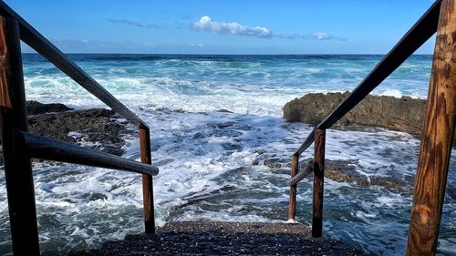 Scenic view of sea against sky