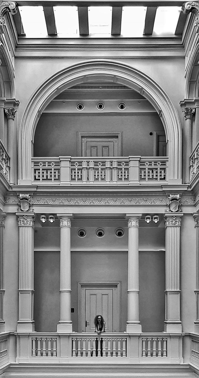 PEOPLE WALKING ON BUILDING