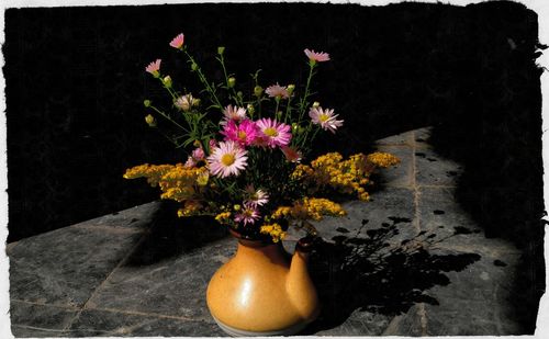 Close-up of flowers in vase