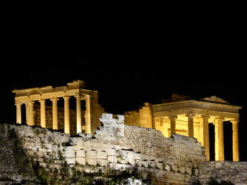 Low angle view of historical building