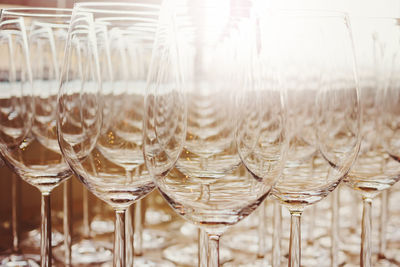 Close-up of beer in glass