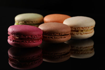 Close-up of macaroons on table