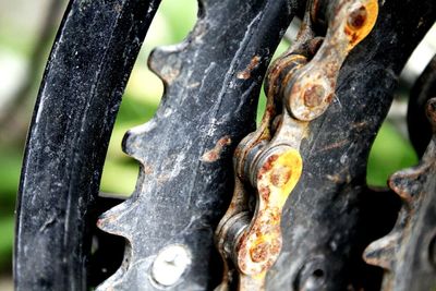 Close-up of rusty metal