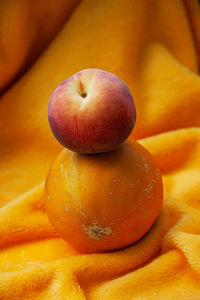 Close-up of apple on table