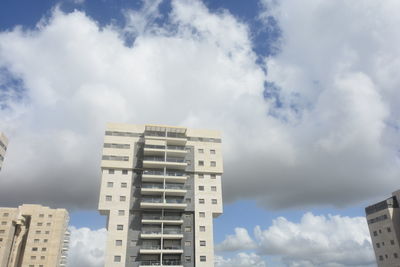 Low angle view of buildings against sky