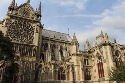 Low angle view of historical building against sky