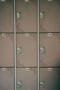 Full frame shot of closed door