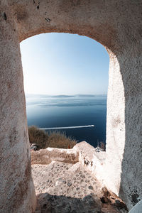 View to sea of santorini, greece