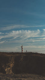 A lighthouse near a beach in portugal