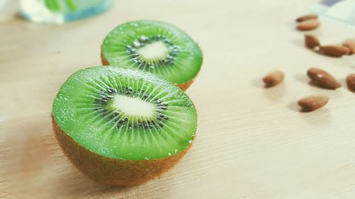 Close-up of fruits on table