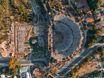 The ancient city of side. port. peninsula. turkey. manavgat. antalya.