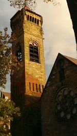 Low angle view of church against sky