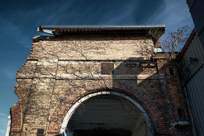 Low angle view of historical building