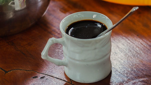 Close-up of drink on table