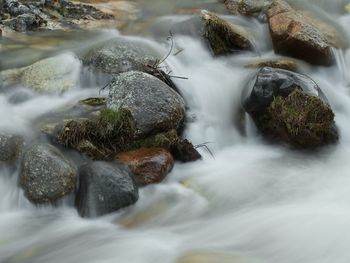 Scenic view of waterfall