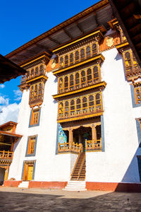 Low angle view of historic building against sky