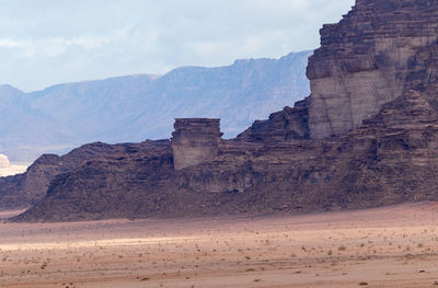 View of rock formations