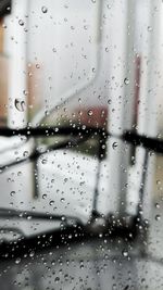 Water drops on glass window