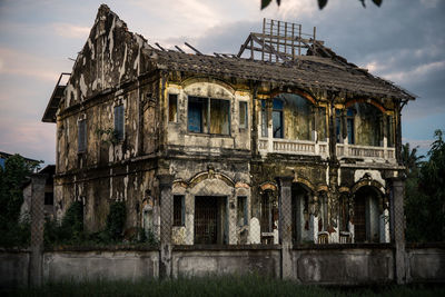 Low angle view of old building
