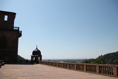 The terrace at the castle of heidelberg 