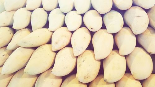 Full frame shot of onions for sale