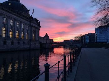 River at sunset