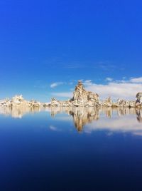 Scenic view of calm lake