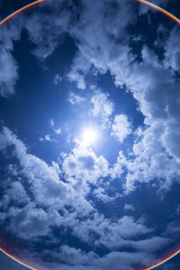 Low angle view of cloudy sky