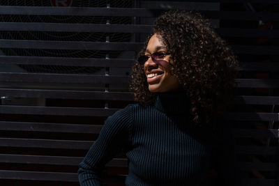 Young woman looking away