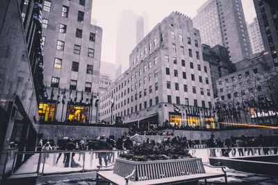 View of skyscrapers in city