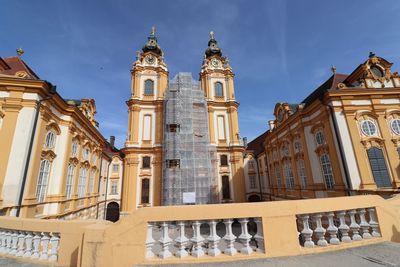 Low angle view of building against sky