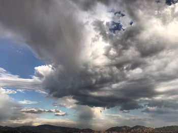 Low angle view of clouds in sky