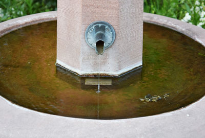 Small fountain at park