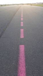 Surface level of road