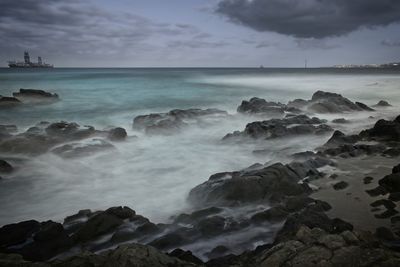 Scenic view of sea against sky