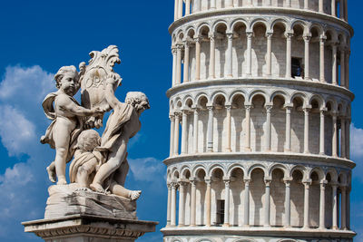 Low angle view of statue