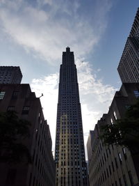 Low angle view of skyscrapers