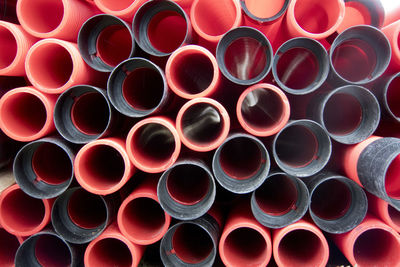 Full frame shot of pipes