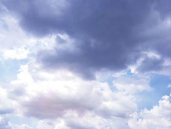 Low angle view of clouds in sky