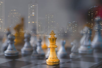 Full frame shot of chess board