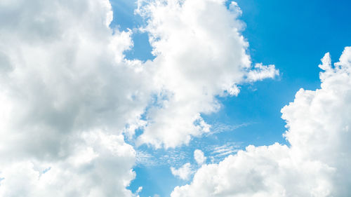 Low angle view of clouds in sky